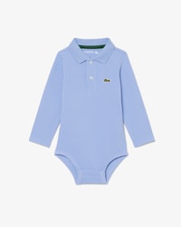 Baby-Body aus Piqu&eacute; mit langen &Auml;rmeln