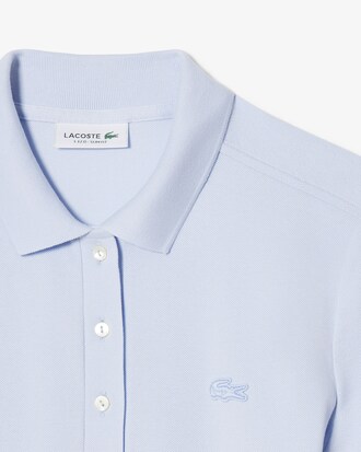 Slim Fit-Polokleid aus dehnbarem Mini Piqu&eacute;