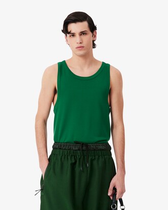 T-Tanktop Runway aus Piqu&eacute;-Seide