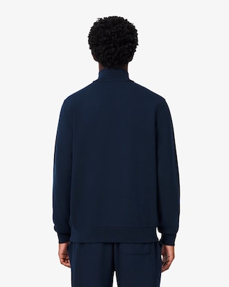 Fleece-Sweatshirt mit Rei&szlig;verschluss und hohem Kragen