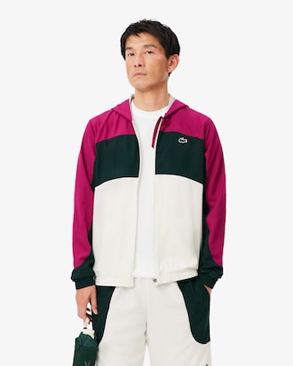 Sportjacke mit Colorblock-Design