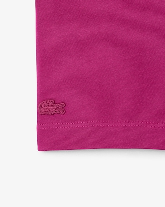&Uuml;bergro&szlig;es T-Shirt aus Baumwolle mit Badge