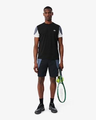Wasserabweisende Sportshorts mit Colorblock-Design