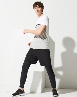 Herren LACOSTE SPORT Rundhals T-Shirt mit 3D-Schriftzug