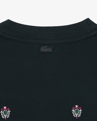 Oversized-Sweatshirt aus Piqu&eacute; mit Stickerei