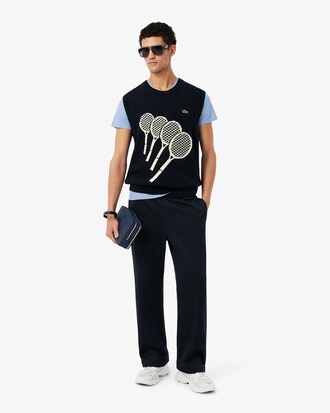 T-Shirt aus leichter Pima-Baumwolle mit V-Ausschnitt