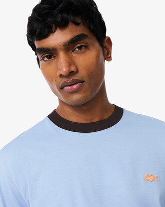Classic Fit-T-Shirt aus Baumwolle mit Colorblock-Design