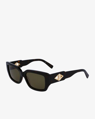 Sonnenbrille Monogram mit eckigem Acetatrahmen