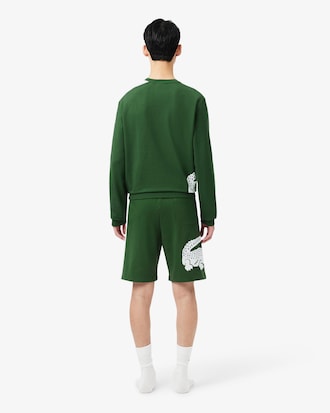 Loungewear-Pyjamashorts aus Fleece, Straight Cut
