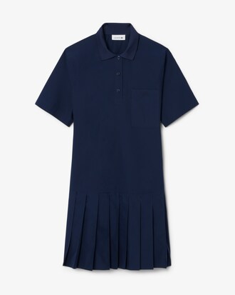 Polokleid aus Popeline mit kurzen &Auml;rmeln