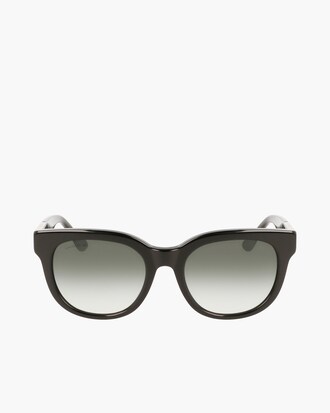 Ovale Acetat-Sonnenbrille mit Kroko-Print