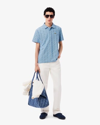 Classic Fit-Polohemd aus Frottee mit Monogramm