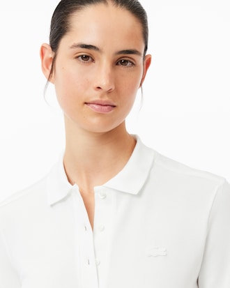 Slim Fit-Polohemd L.12.D aus dehnbarem Mini Piqué