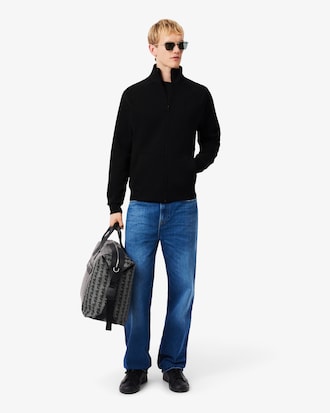 Sweatshirt aus doppelseitigem Jersey mit Reißverschluss