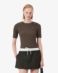 T-Shirt Runway aus Piqu&eacute;-Seide