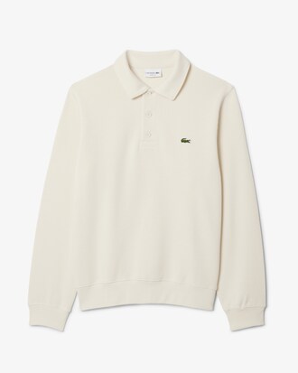Rippstrick-Sweatshirt aus Baumwolle mit Polokragen