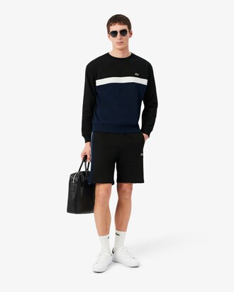 Fleece-Sweatshirt mit Colorblock-Design