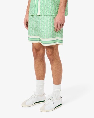Leichte Shorts mit Monogramm-Druck