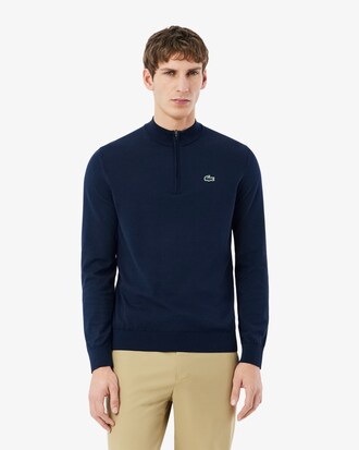 Temperaturregulierender Golf-Pullover mit Viertel-Rei&szlig;verschluss