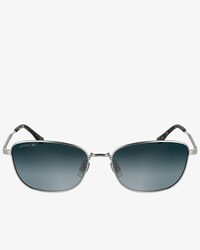 Rechteckige Sonnenbrille aus Metall mit Monogramm