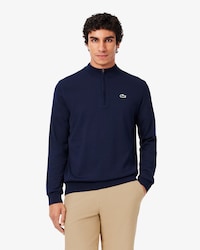 Temperaturregulierender Golf-Pullover mit Viertel-Rei&szlig;verschluss