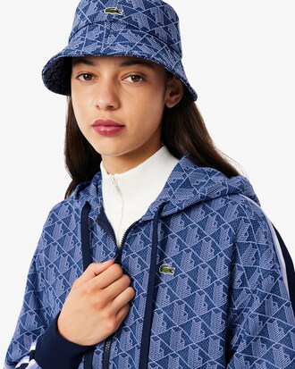 Hoodie aus Jacquard mit Monogramm