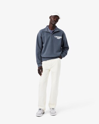 Sweatshirt aus Piqu&eacute; mit Branding