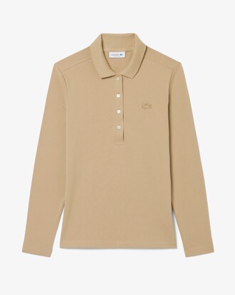 Slim Fit-Polohemd L.12.D aus dehnbarem Mini Piqu&eacute;