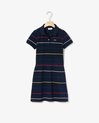 M&auml;dchen Polokleid aus Baumwoll-Piqu&eacute; mit elastischem Bund