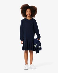 Kleid aus Fleece mit langen Ärmeln