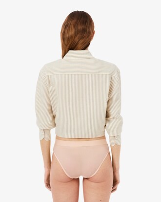 Mesh-Slip mit Logo-Bund