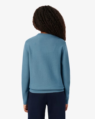 Pullover aus Baumwolle mit Rundhalsausschnitt