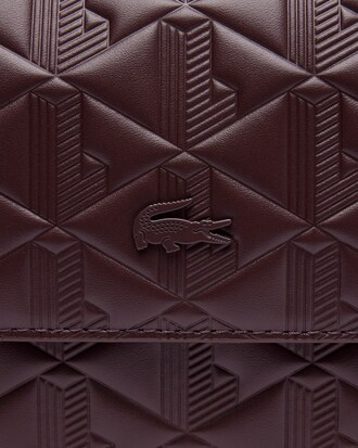 Schultertasche Maheki aus gepr&auml;gtem Leder