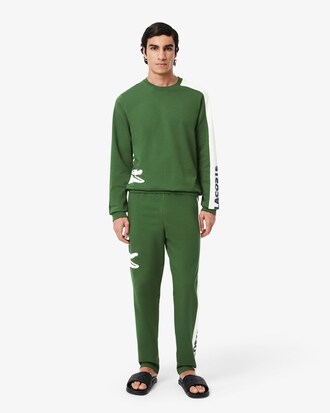 Loungewear-Sweatshirt aus Fleece mit Druck