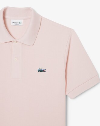 Classic Fit-Polohemd aus Piqu&eacute; mit Krokodil und Landschaft