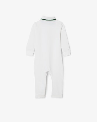 Baby-Body aus Piqu&eacute; mit langen &Auml;rmeln