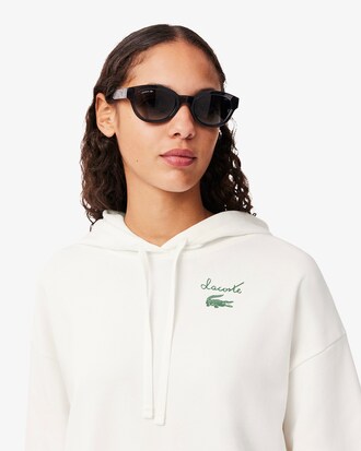 Hoodie aus Fleece mit Logo