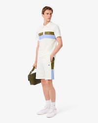 Shorts aus Fleece mit Colorblock-Design