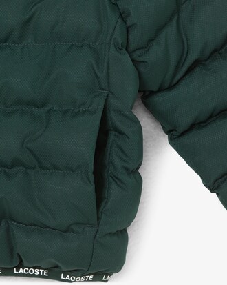 Unisex Puffer-Jacke aus Diamant-Taft mit Kapuze