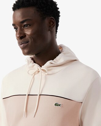 Hoodie aus Fleece mit Colorblock-Design
