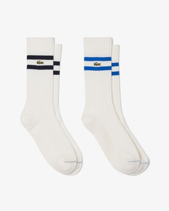 Socken aus gerippter Baumwolle