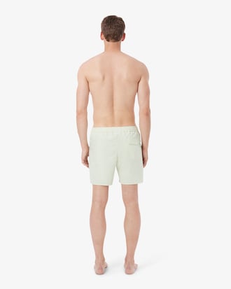 Halblange Badehose mit Strukturstreifen