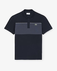 Regular Fit-Polohemd aus Piqu&eacute; mit Colorblock-Design