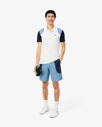 Wasserabweisende Sportshorts mit Colorblock-Design