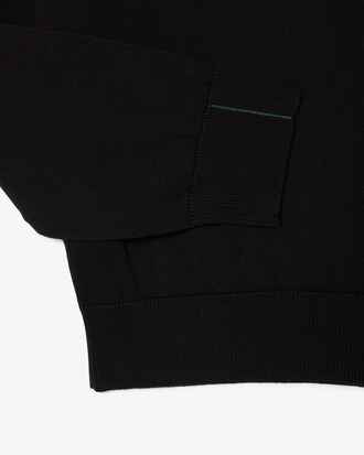 Pullover aus Baumwolle mit Rei&szlig;verschluss und hohem Kragen