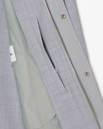 Harrington-Jacke aus Twill-Wollmischgewebe