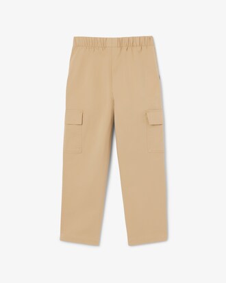 Leichte Cargo-Hose aus Baumwollgabardine