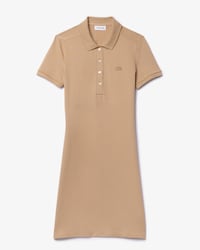Slim Fit-Polokleid aus dehnbarem Mini Piqu&eacute;