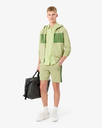 Hoodie mit Rei&szlig;verschluss und Colorblock-Design