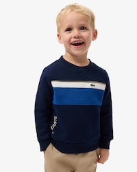 Fleece-Sweatshirt mit Colorblock-Design